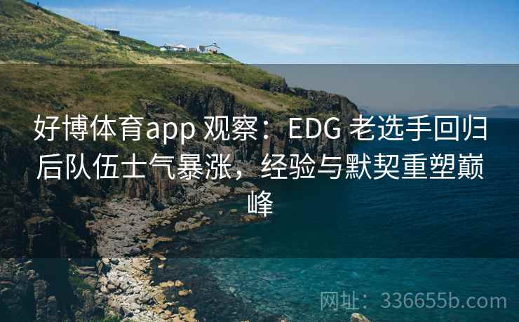 好博体育app 观察：EDG 老选手回归后队伍士气暴涨，经验与默契重塑巅峰
