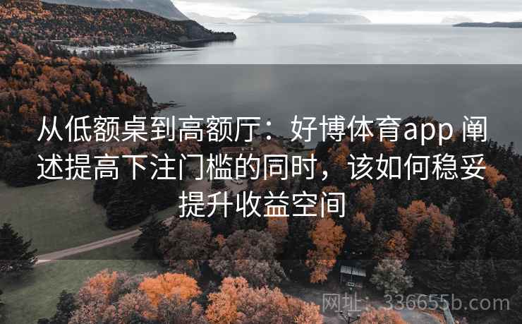 从低额桌到高额厅：好博体育app 阐述提高下注门槛的同时，该如何稳妥提升收益空间